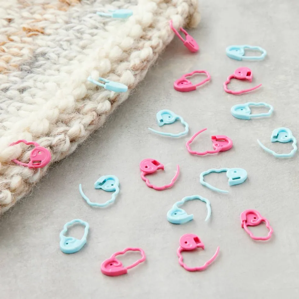 Clover® Quick-Locking Stitch Markers, Medium