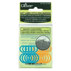 Clover 3108 Soft Jumbo Stitch Ring Markers