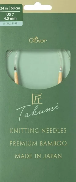 Clover Takumi Pro Bamboo Circular Knitting Needles 24