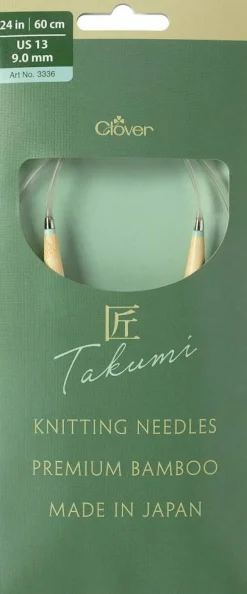 Clover Takumi Pro Bamboo Circular Knitting Needles 24