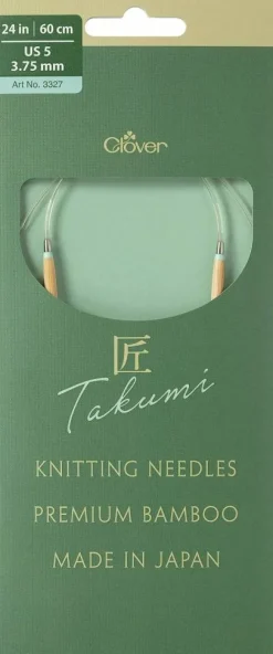 Clover Takumi Pro Bamboo Circular Knitting Needles 24