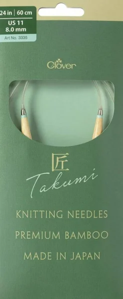 Clover Takumi Pro Bamboo Circular Knitting Needles 24