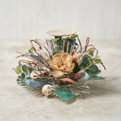 Coastal Shell Single Spike Candle Holder - Handcrafted - Final sale / Non-returnable and Non-refundable