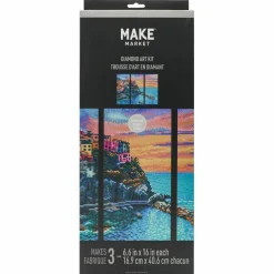 Coast 3-Panel Diamond Art Kit by Make Market®