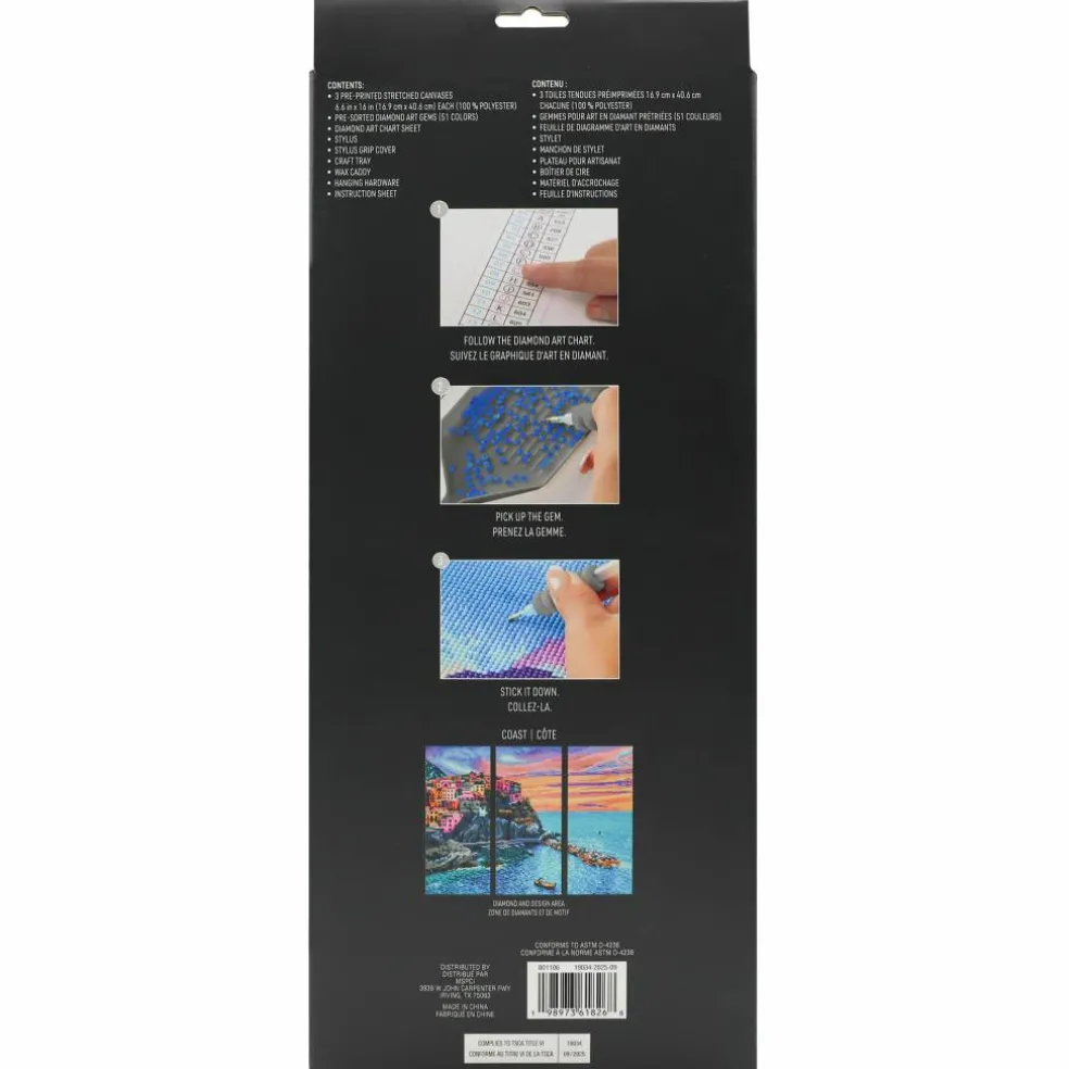 Coast 3-Panel Diamond Art Kit by Make Market®