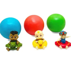 CoComelon SUDs SOAPrize Fun Pack - 3pk Includes Dino Cody, Ducky JJ, & Captain TomTom, Multicolored, Kids Soap Balls With Toys Inside, Item #8888