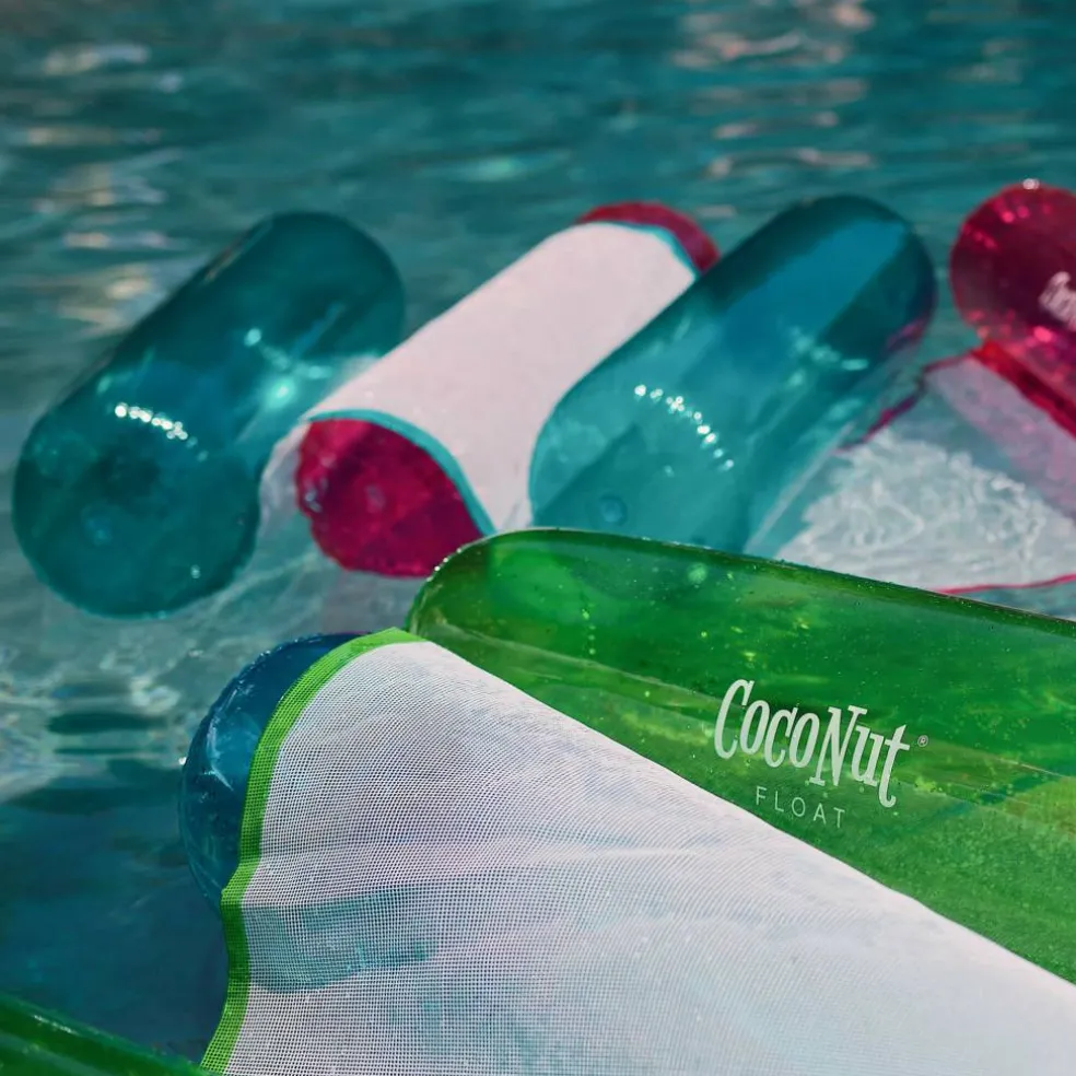 CocoNut Float 4ft. Aqua Glitter Hammock Pool Lounger