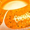 CocoNut Float 42" Tangerine Orange Glitter Pool Float Ring