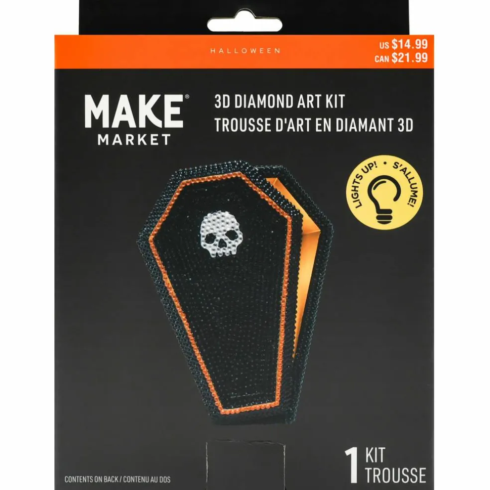6" Coffin 3D LED Diamond Art Kit by Make Market®