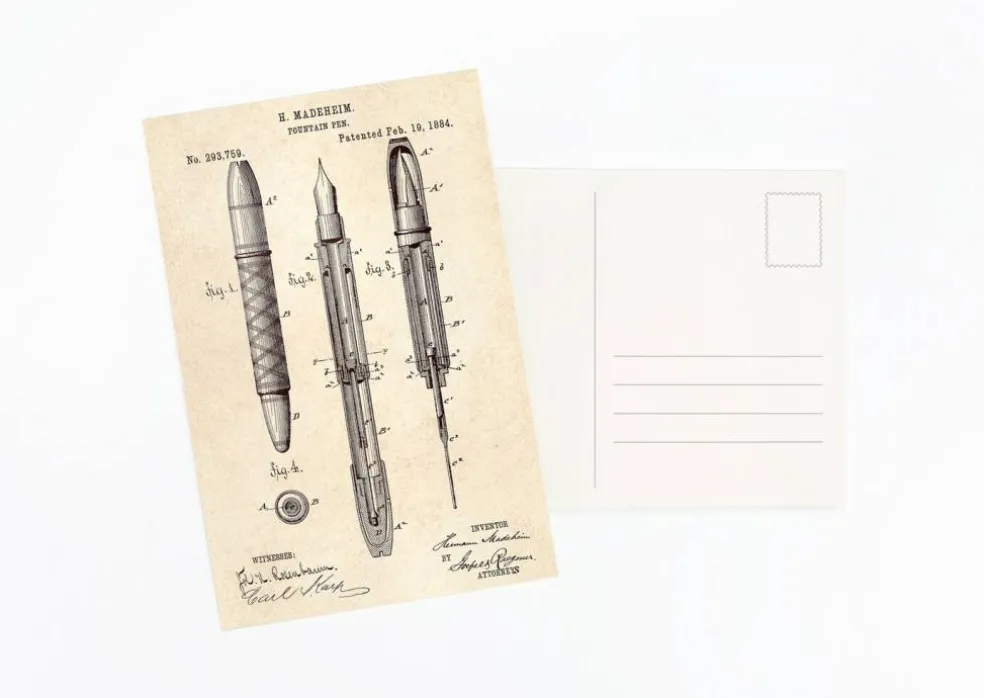 Collector's Cabinet Postcard Set: Pack of 30 Retro Style Science, Drawings, Advertisements Postcards