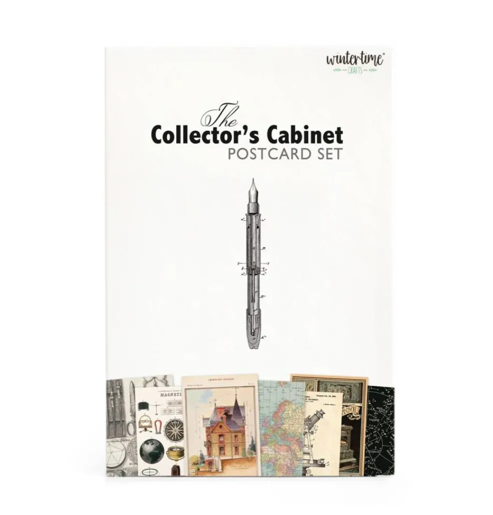 Collector's Cabinet Postcard Set: Pack of 30 Retro Style Science, Drawings, Advertisements Postcards