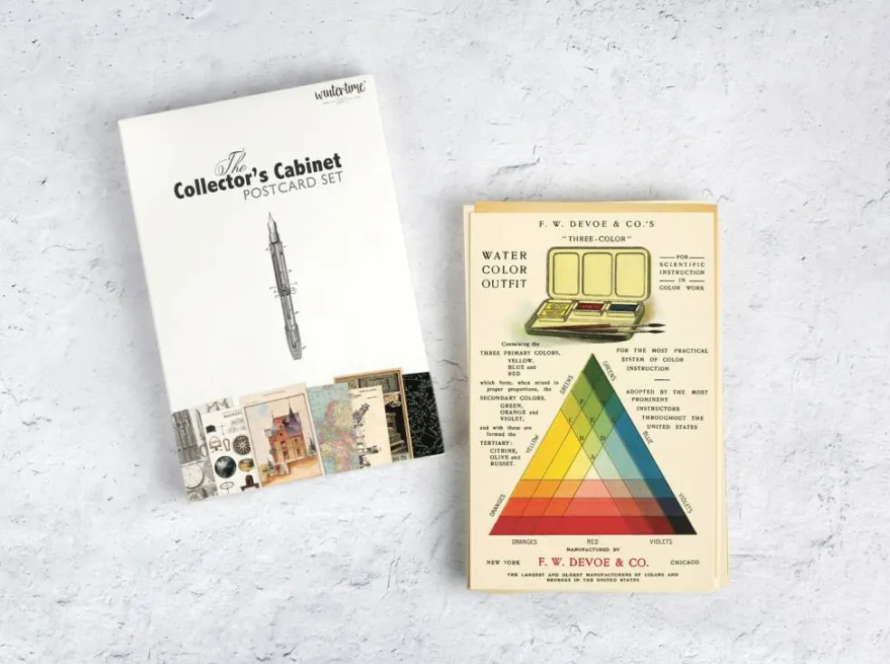 Collector's Cabinet Postcard Set: Pack of 30 Retro Style Science, Drawings, Advertisements Postcards