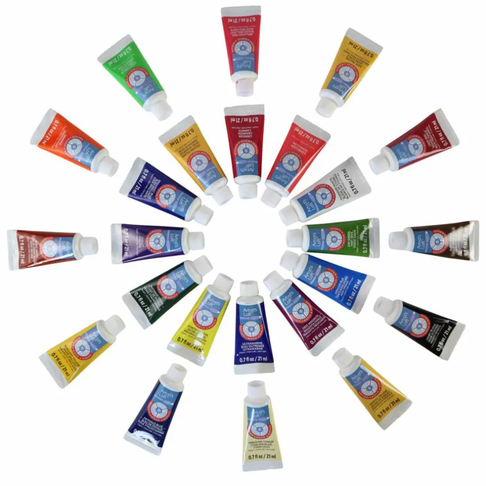 24 Color Acrylic Paint Set by Artist's Loft™, 21ml