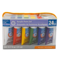24 Color Acrylic Paint Set by Artist's Loft™, 21ml