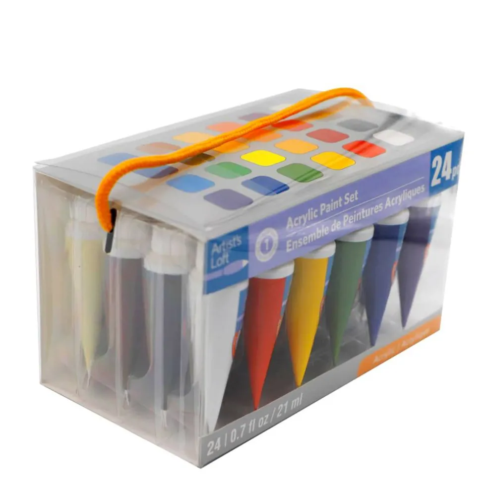24 Color Acrylic Paint Set by Artist's Loft™, 21ml