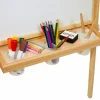 Colorations All in One Wooden Adjustable Easel for Kids, Ages 2-6+