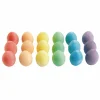 Colorations Chunky Chalk Eggs, Set of 18, Easy-Grip, 18 Months+