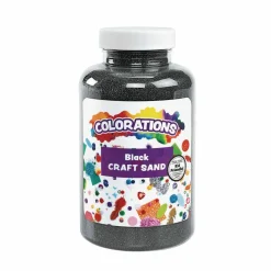 Colorations Colorful Vibrant Black Sand 22 oz Jar