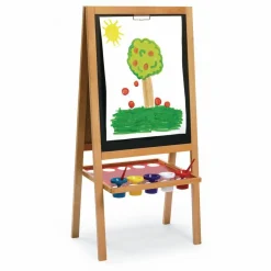 Colorations Premium Art Easel, Magnetic Dry Ease Board, Chalkboard