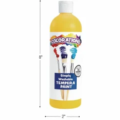 Colorations Simply Washable Tempera Paint, Rainbow Plus 8-Pack