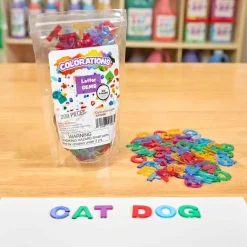 Colorations Translucent Multi-Color Uppercase Letters, Transluscent Plastic