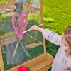 Colorations 3-Way Indoor & Outdoor Acrylic Panel Easel, Ages 3+/Pre-k+