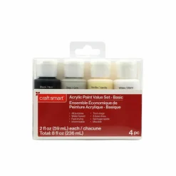 4 Color Basics Acrylic Paint Value Set by Craft Smart®