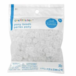 Color Change Clear Pony Beads, 8mm by Creatology™