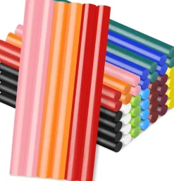 Colored Hot Glue Stick, 48 PCS 0.27" Dia x 4" Long Mini Hot Melt Glue Sticks Colored, Adhesive EVA Glue Sticks for Sealing Repairing Stamp DIY Art Handmade Car Craft Decoration Office Project