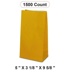 Colored Paper Treat Bags 5'' x 3 1/8'' x 9 5/8'' Wrap