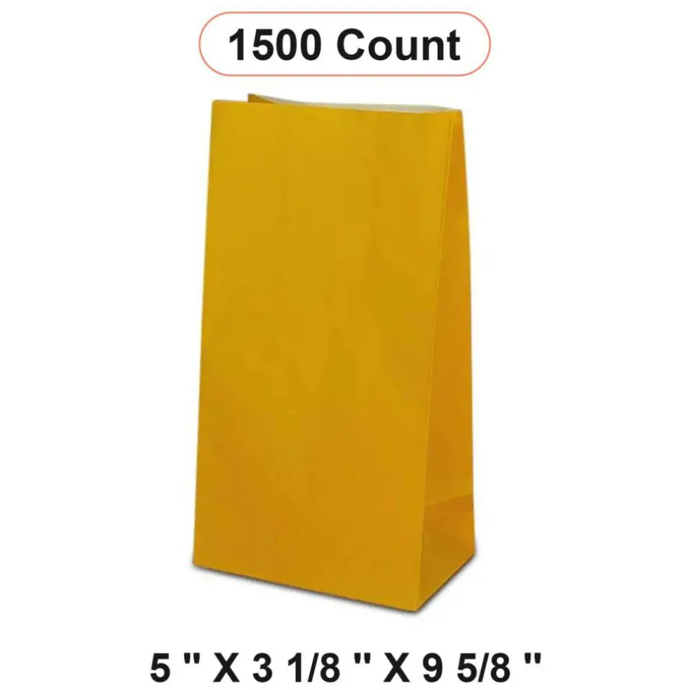 Colored Paper Treat Bags 5'' x 3 1/8'' x 9 5/8'' Wrap