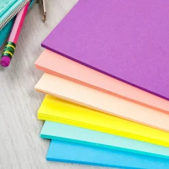 Colored Paper, 8.5" x 11", 24 lb/90 gsm, Playful 6-Color Assortment, 120 Sheets (91022)