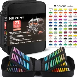 Colored Pencils for Adult Coloring Books, 72 Colors Drawing Pencils with Soft Oil-Based Cores, Professional Art Supplies for Artists, Vibrant Color Pencil Set In Zipper Case for Teens.