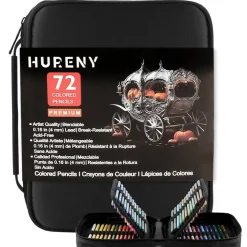 Colored Pencils for Adult Coloring, 72 Colors Drawing Pencils with Soft Oil-Based Cores, Professional Art Supplies for Artists, Vibrant Color Pencil Set In Zipper Case for Teens.