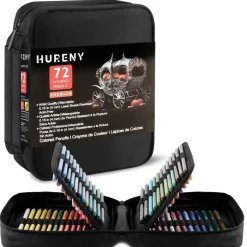 Colored Pencils for Adult Coloring, 72 Colors Drawing Pencils with Soft Oil-Based Cores, Professional Art Supplies for Artists, Vibrant Color Pencil Set In Zipper Case for Teens.