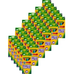 Colored Pencils, 24 Per Pack, 36 Packs