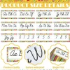 Colorful Confetti Cursive Alphabet Bulletin Board Set – ABC Letters & Numbers 0–9 Classroom Wall Decor Writing Reference for Preschool, Kindergarten & Primary School