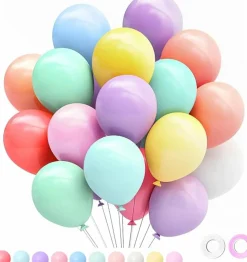 Colorful Multicolor Macaron Latex Party Balloons(Rainbow Balloons)