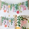 Colorful Wild Flower Garland Floral Banner