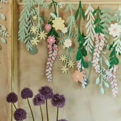 Colorful Wild Flower Garland Floral Banner