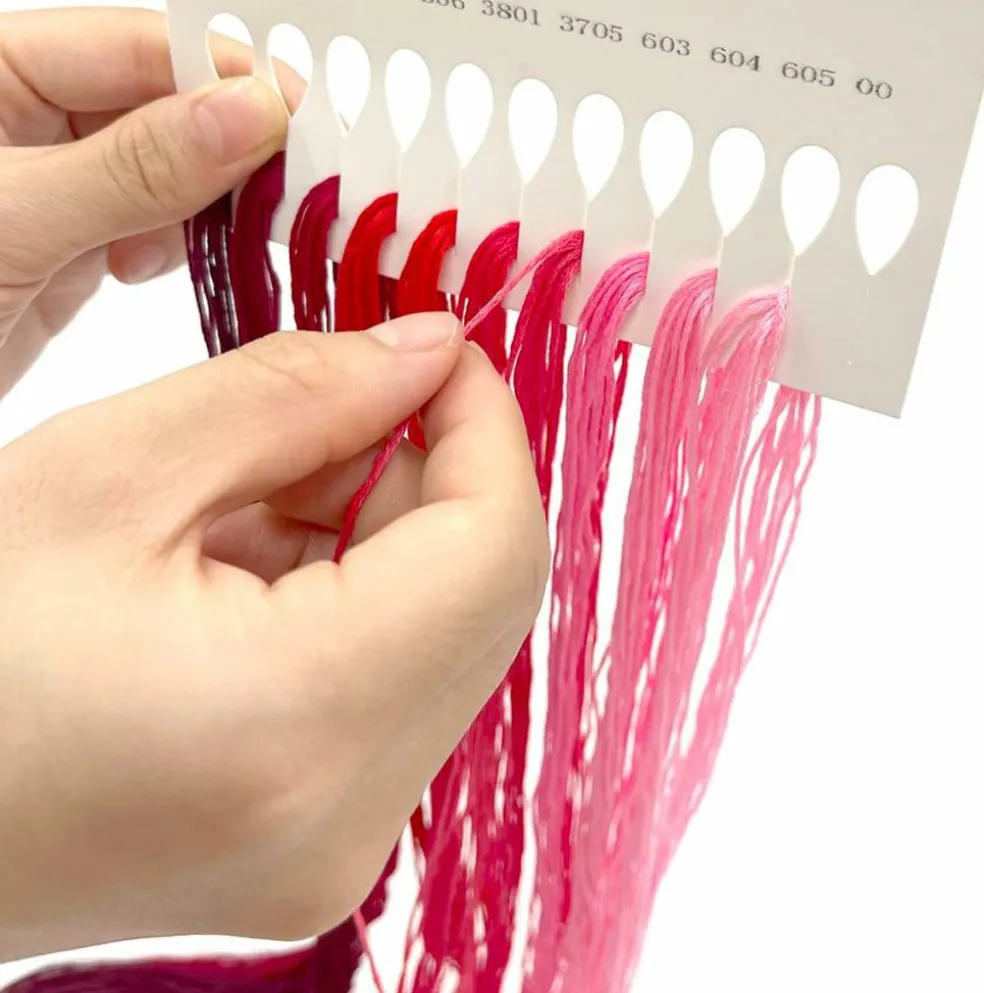 10-Color Gradient Embroidery Floss Set