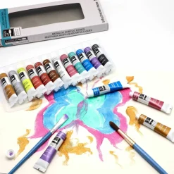 12 Color Metallic Acrylic Paint Set by Artist's Loft™ Necessities™