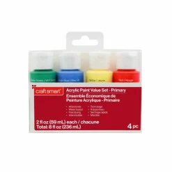 4 Color Primary Acrylic Paint Value Set by Craft SmartĀ®