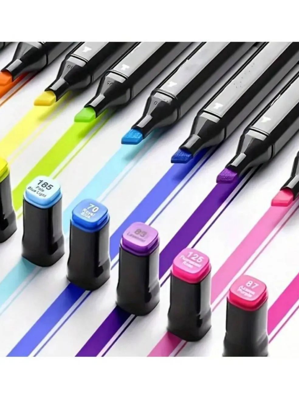 168 Colors Alcohol Markers, Dual-Tips Permanent Art Pen Set 🎨