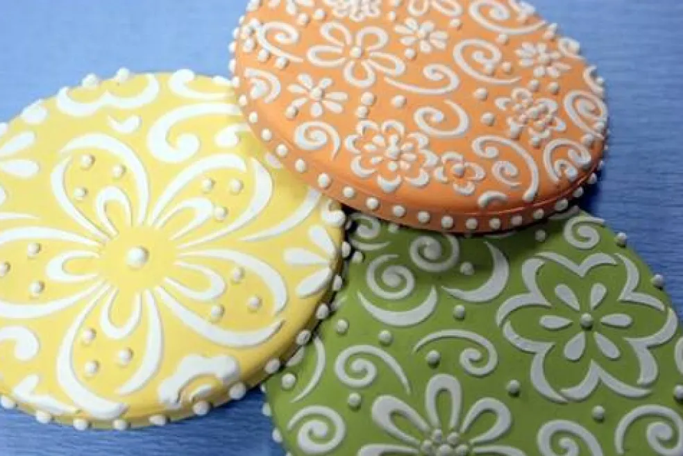 Color Splash Cookie Stencil Set | C896 by Designer Stencils | Cookie Decorating Tools |