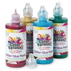 Color Splash!® 4oz. Glitter Glue Paint Set, 4ct.