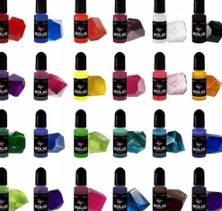 24-Color Translucent Resin Pigment Set – Vibrant Liquid Dyes for Epoxy Resin, Jewelry Making, Acrylic Painting, Art, and DIY Crafts. Each Bottle Contains 0.33 oz (10 ml) of Rich, Easy-to-Blend Color.