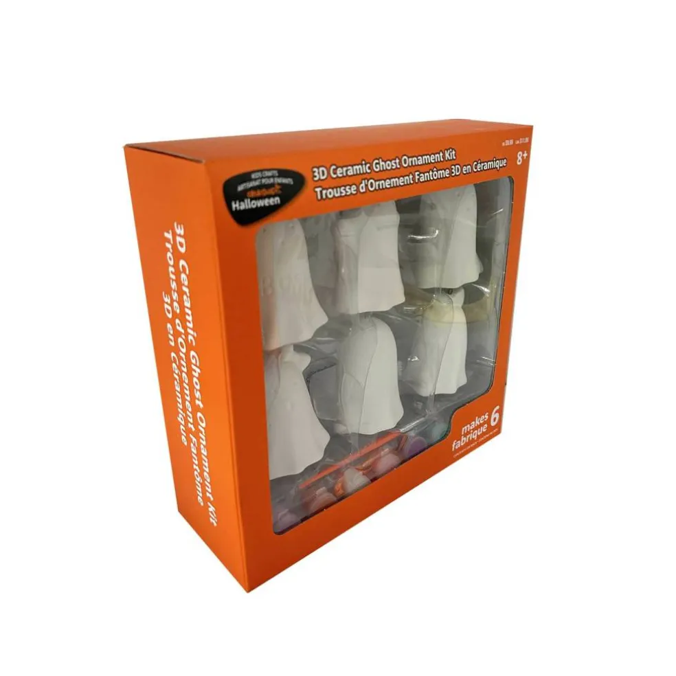 Color Your Own Ceramic Ghost Ornaments Kit by Creatology™