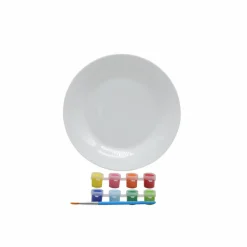 Color-Your-Own Ceramic Plate Painting Kit by Creatologyâ„¢