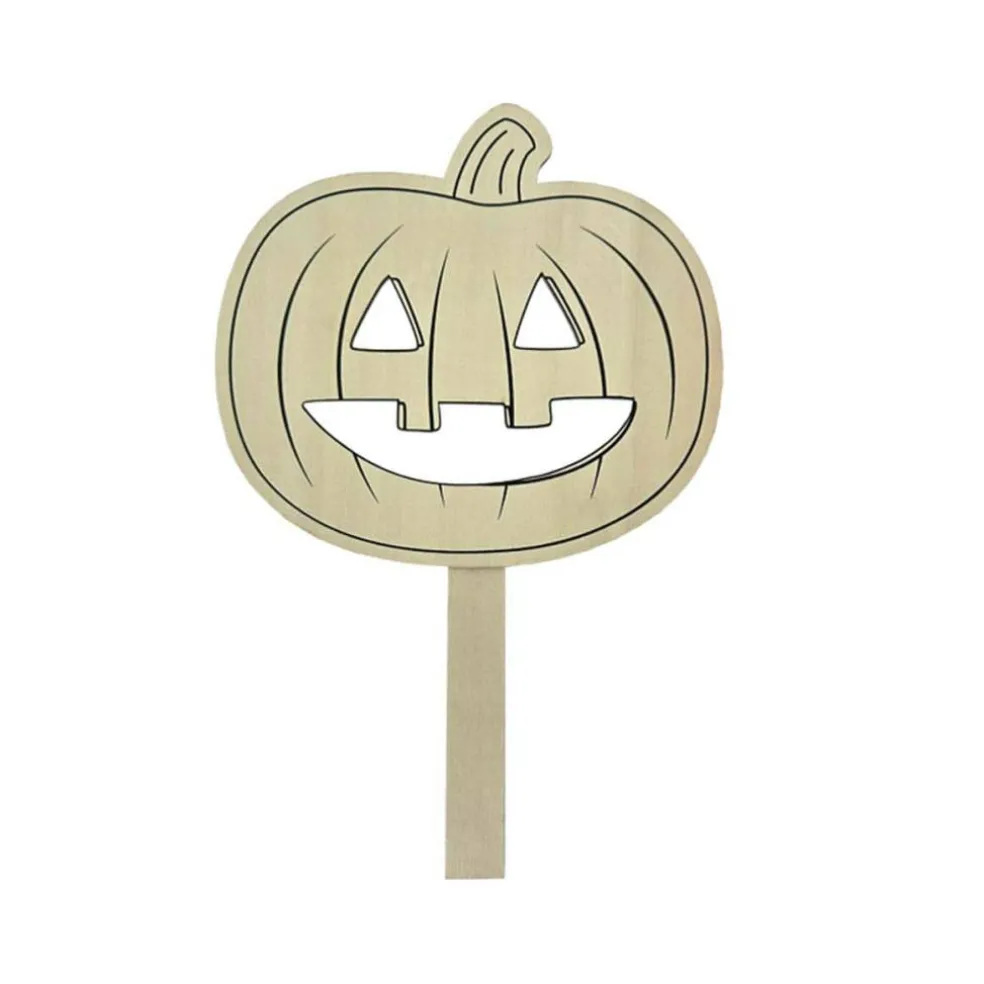 Color Your Own Wood Jack-o'-Lantern Halloween Mask by Creatology™